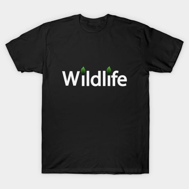 Wildlife creative typography design T-Shirt by CRE4T1V1TY